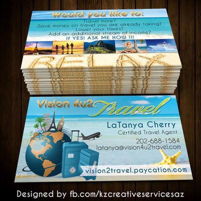 Paycation business cards style 2