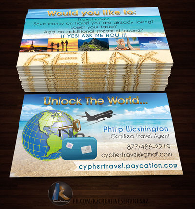 Paycation Business Cards style 3