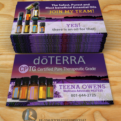 Do terra business cards style 2