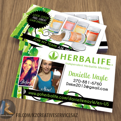 Herbalife business cards style 2