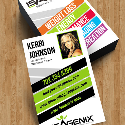 Isagenix business cards style 1