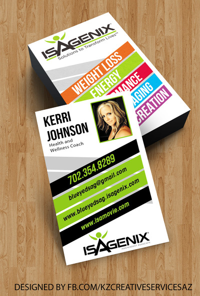 ISAGENIX Business Cards style 1