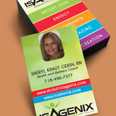 Isagenix business cards style 3