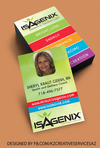 ISAGENIX Business Cards style 3