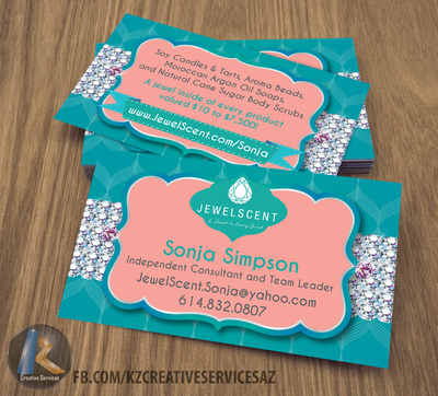JEWEL SCENT business Cards style 1