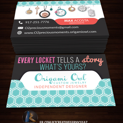 Origami owl business cards style 1
