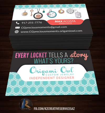 ORIGAMI OWL Business Cards style 1