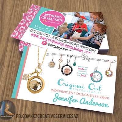 Origami owl business cards style 2