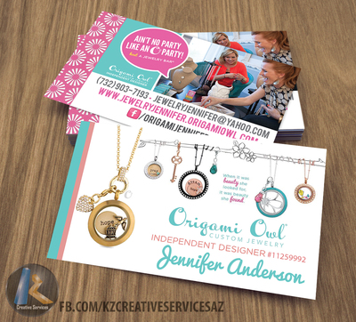 ORIGAMI OWL Business Cards style 2