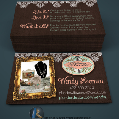 Plunder design business cards style 1