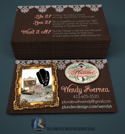 PLUNDER DESIGN Business Cards style 1