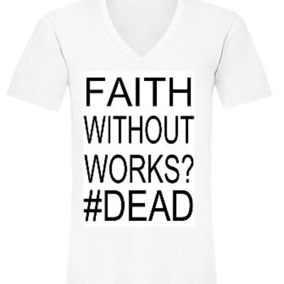 Faith v-neck tee