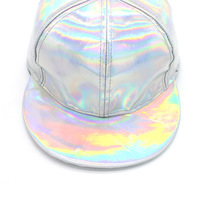 Harajuku radium radiation leather baseball cap flat-brimmed hat - Thumbnail 2