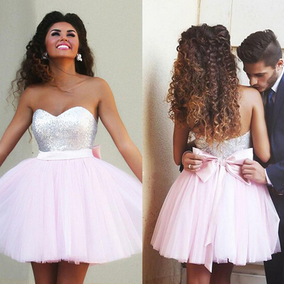 Lovely homecoming dress, pink homecoming dress, cheap homecoming dress, sweet heart homecoming dress, junior pretty prom dress, pd15129