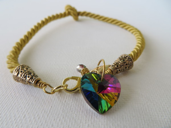 Prism Heart Knot Bracelet