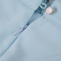 XL-4XL Blue Sleeveless Turn-Down Collar Plus Size Dress SP166560 - Thumbnail 3