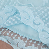 XL-4XL Blue Sleeveless Turn-Down Collar Plus Size Dress SP166560 - Thumbnail 4