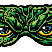 LARGE Monster eyes full color shaped vinyl sticker - Thumbnail 1