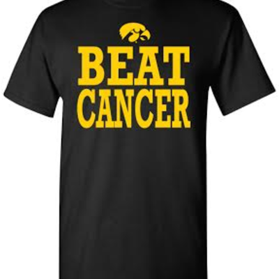 Iowa beat cancer t-shirt