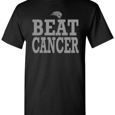 Ankeny jaguars black/silver beat cancer t-shirt