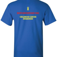 Blue/Red Beat Cancer T-Shirt - Thumbnail 1