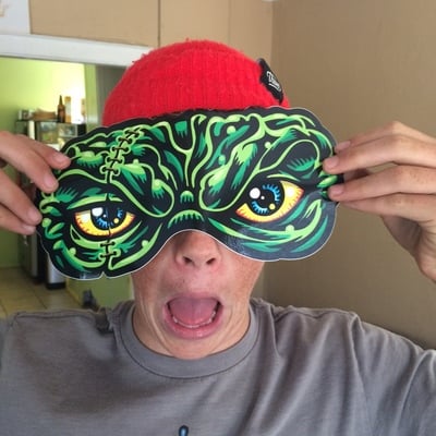 Large monster eyes full color shaped vinyl sticker - Thumbnail 4