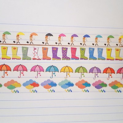 Rainy days washi tape set