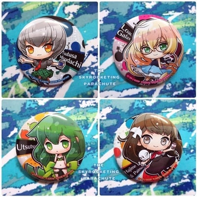 Gatchaman Crowds - Can Badge - Ichinose Hajime / Tachibana Sugane / Berg-Katze / Ninomiya Rui / O.D / Load Galax / Hibiki Joe / Utsutsu / Gelsadora - 
