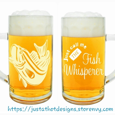 Etched fishing sports mug - Thumbnail 2