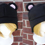 Bear - Brown, Black, Polar Fleece Hat-2
