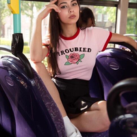 Troubled Rose Pink Tee - Thumbnail 1