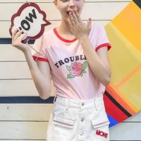 Troubled Rose Pink Tee - Thumbnail 2