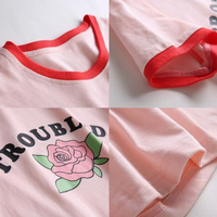 Troubled Rose Pink Tee - Thumbnail 4