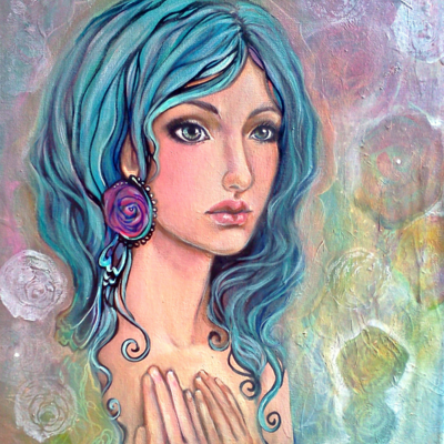 Gypsy hearted * 16″x 20″ original painting - Thumbnail 5