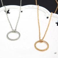 Round Ring Necklace Chain - Thumbnail 2