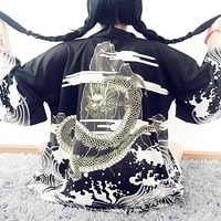 Dragon Waves Kimono Cardigan - Thumbnail 4