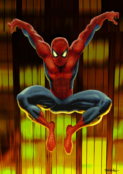 Spidey Drops By - Art Print