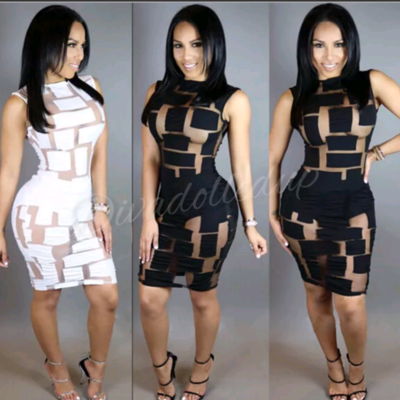 Blockk me nude dress