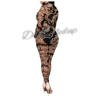 Sheer Tribal Catsuit  - Thumbnail 2