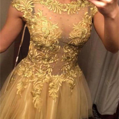 Short new arrival tull and lace homecoming dress,short prom dresses, see-through homecoming dress,graduation dresses,homecoming dress, bd14607