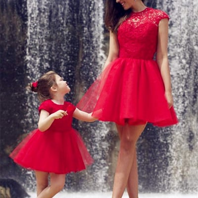 Short red lace charming prom dresses,elegant homecoming dress,evening dresses, prom dresses,homecoming dress, bd143742