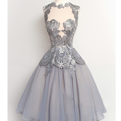 Short elegant a-line homecoming dress, pretty lace homecoming dresses,homecoming dress,prom dress , bd14404