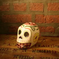 Sugar Skull Candle Holder