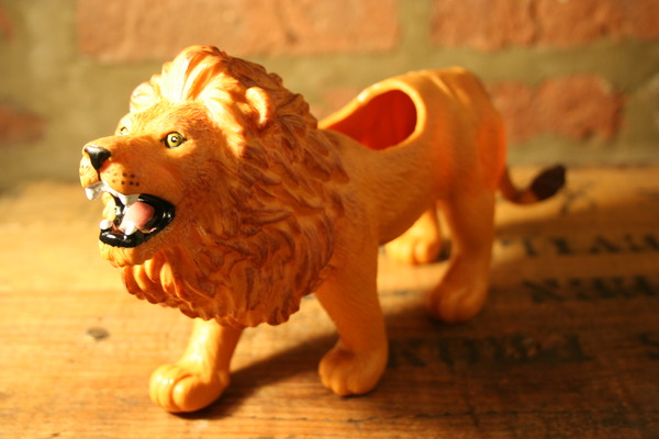 Large Plastic Animal Planter with Succulent/Cactus