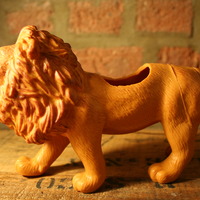 Large Plastic Animal Planter with Succulent/Cactus - Thumbnail 3