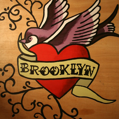 Custom brooklyn painting on wood