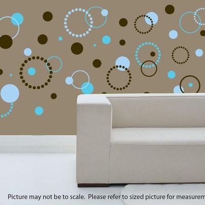 Dotty dot wall decals 3 color - small pkg.