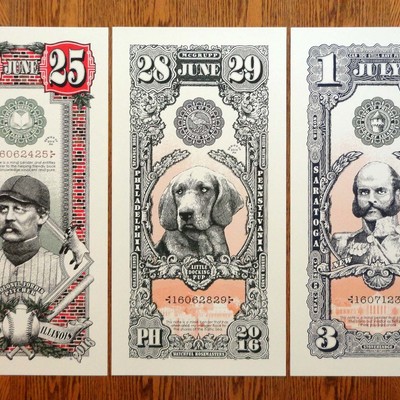 2016 phish summer match numbered 6 print set