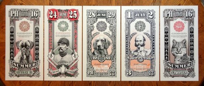 2016 Phish Summer Match Numbered 6 Print Set