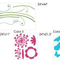 Flower Garden with Butterflies - Children Wall Decals   - Thumbnail 3